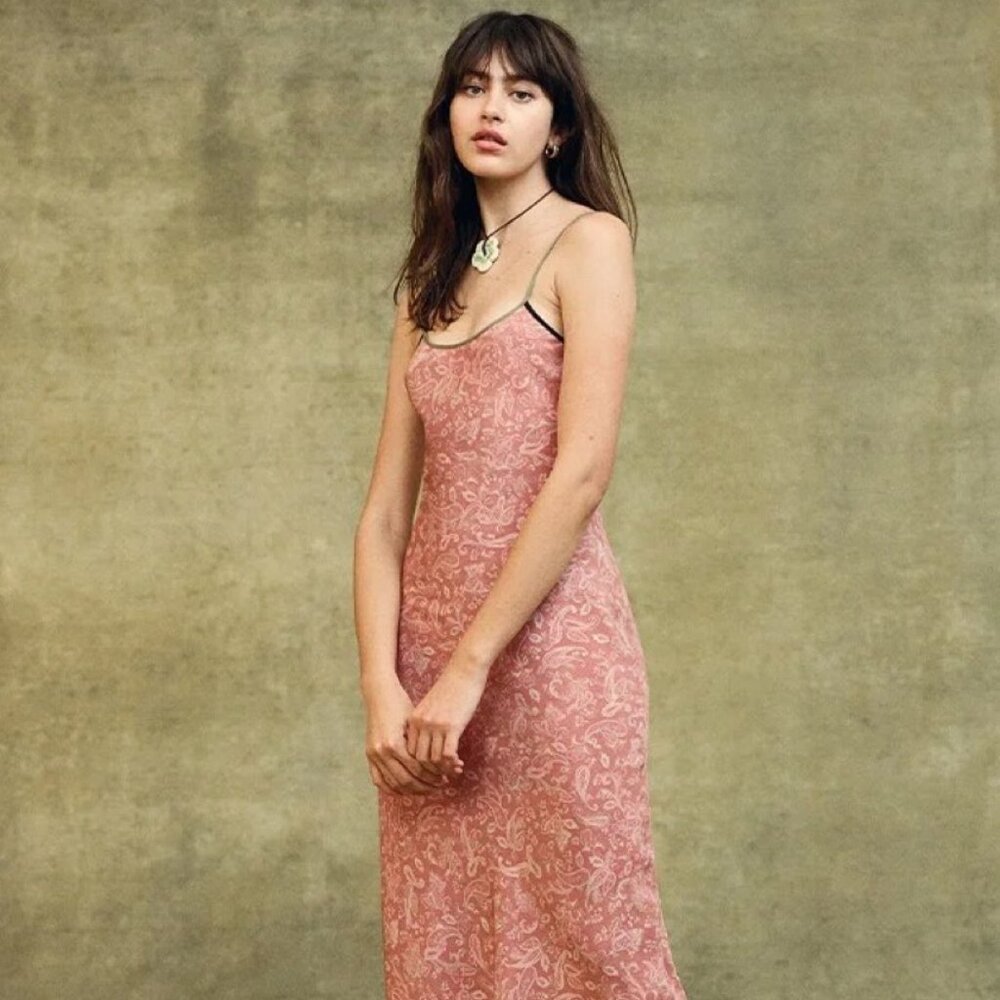 Realisation Par, The Cameron Slip Dress in Dazed, Size Medium